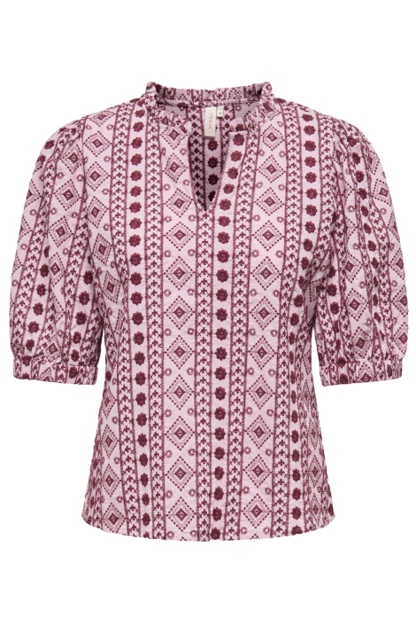 Only onlpippi life ss emb. v-neck top wv